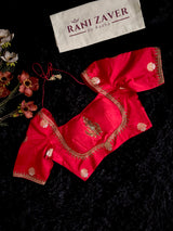 Red Silk Blouse 36