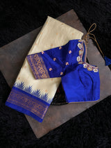 Gadwal handloom Pure Silk With Stitched Blouse