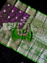 Venkatagiri Pattu With Stitched Blouse 