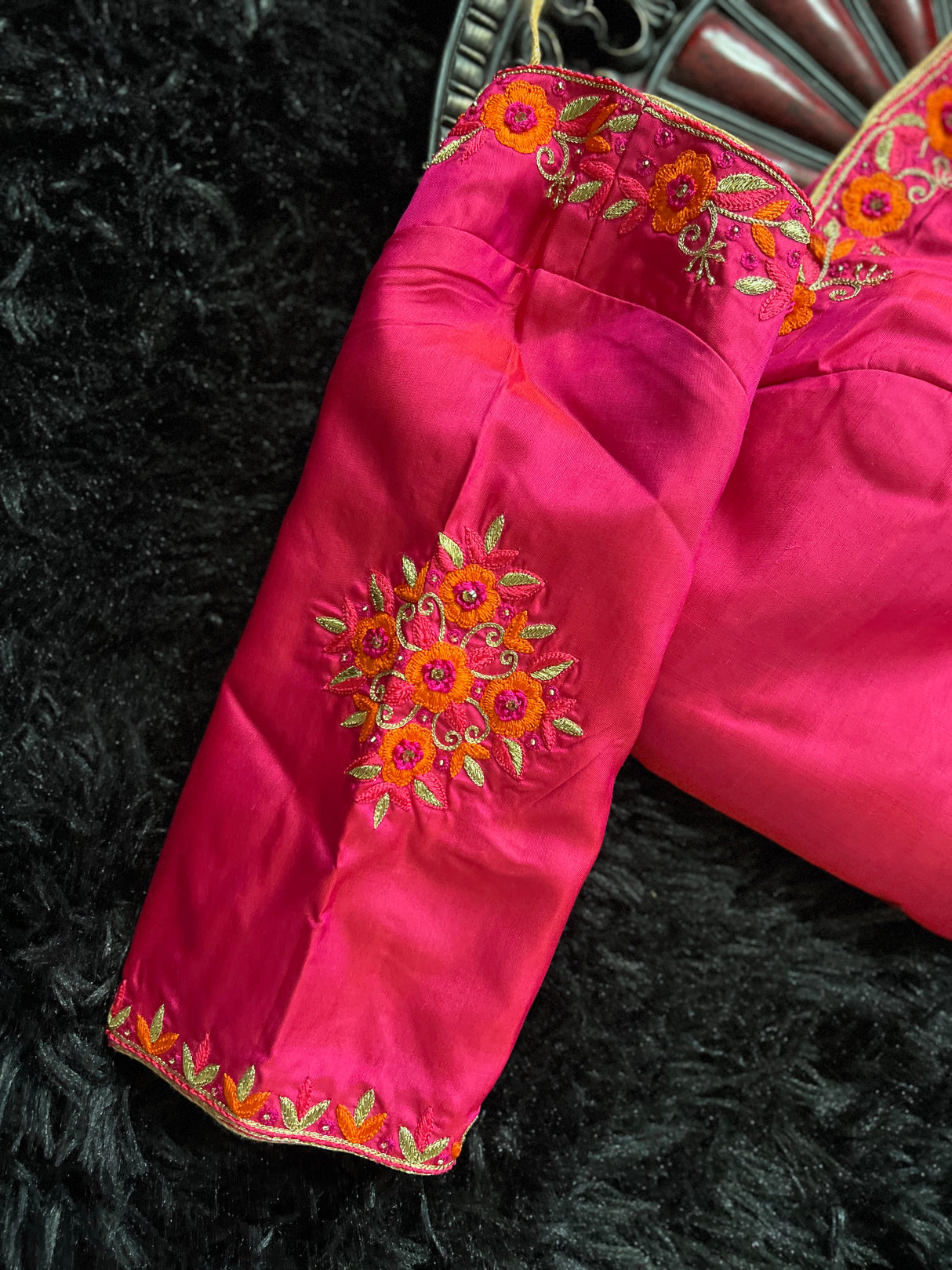 Kanchipuram Pure Silk handloom with Stitched Blouse