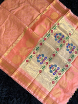 Brocade Paithani Handloom Pure Silk With Stitched Blouse AUS Saree Rani Zaver 