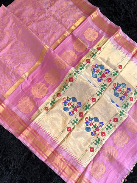 Brocade Paithani Handloom Pure Silk