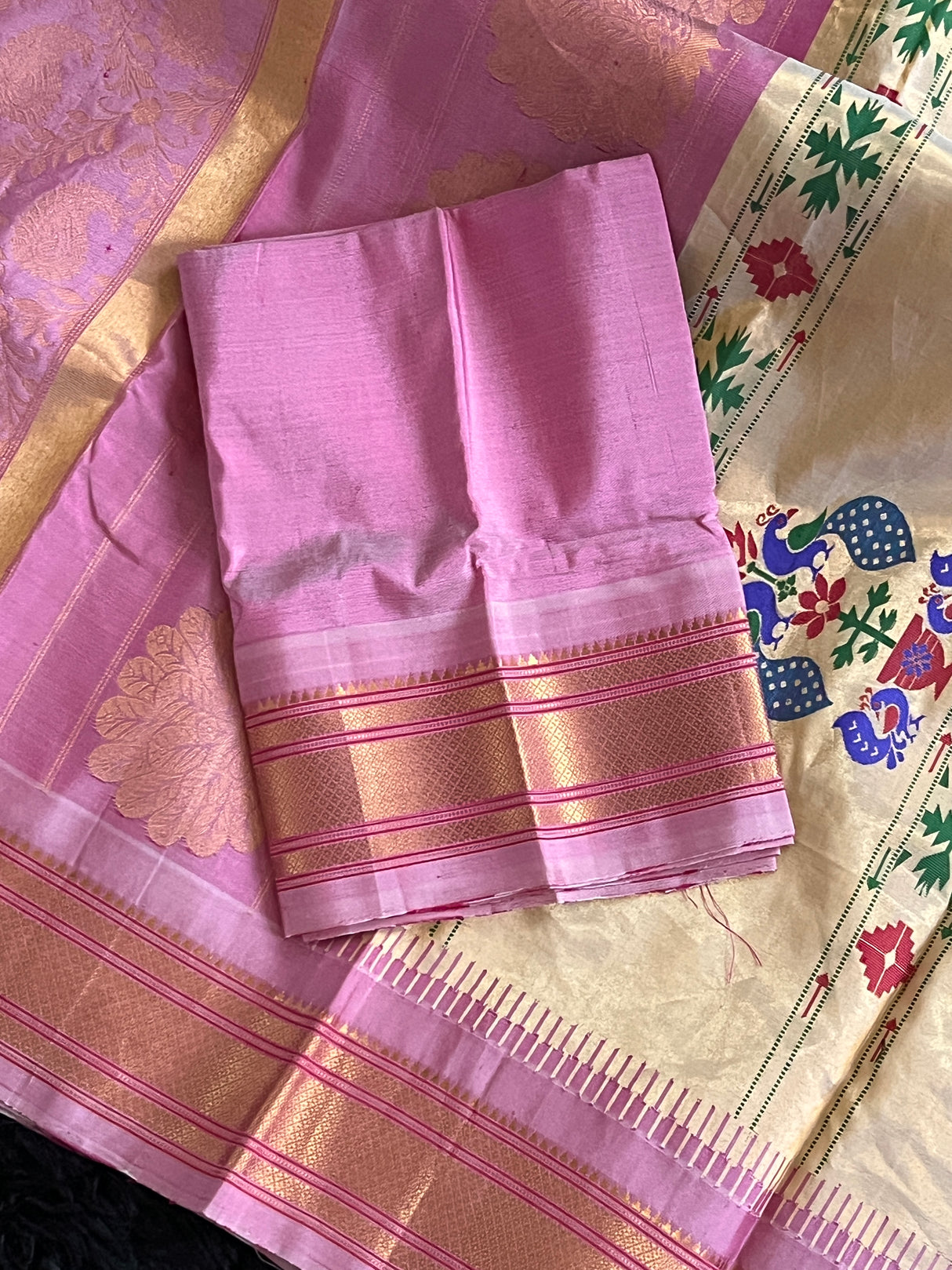 Brocade Paithani Handloom Pure Silk