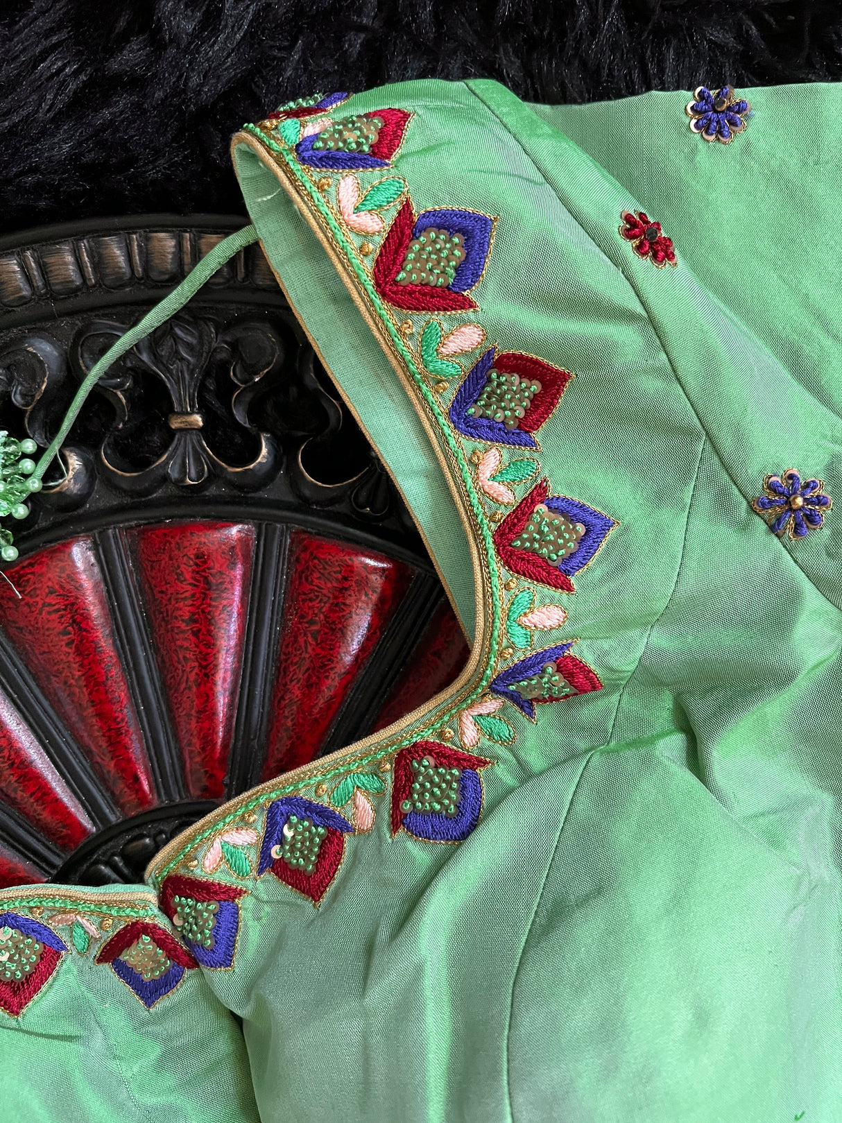 Brocade Maharani Paithani Handloom Pure Silk With Stitched Blouse