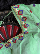 Brocade Maharani Paithani Handloom Pure Silk With Stitched Blouse