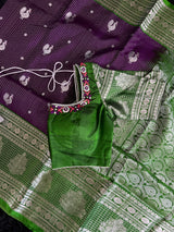 Venkatagiri Pattu With Stitched Blouse 