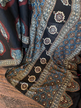 Ajrakh Modal With Bling Embroidery