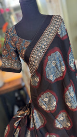 Ajrakh Modal With Bling Embroidery