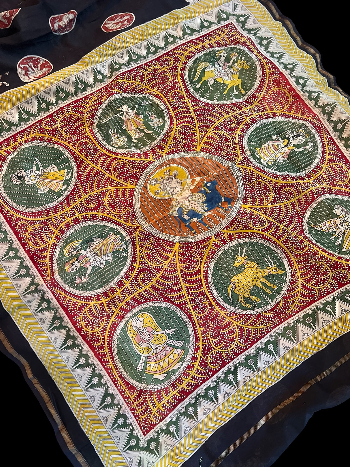 chander silk cotton saree