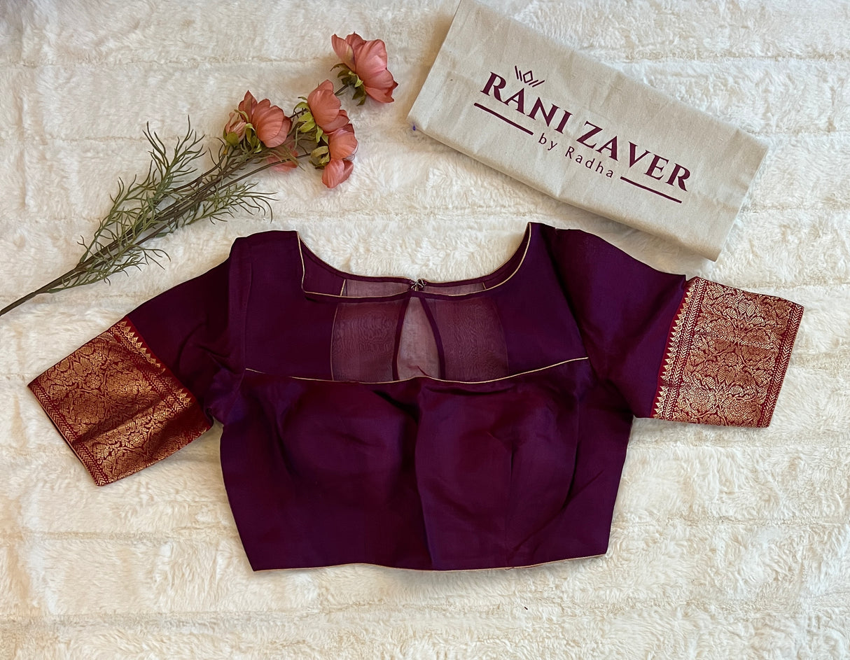 purple blouse