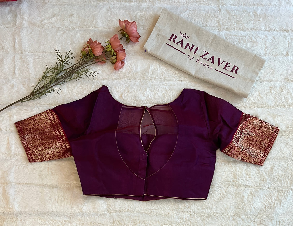 purple blouse