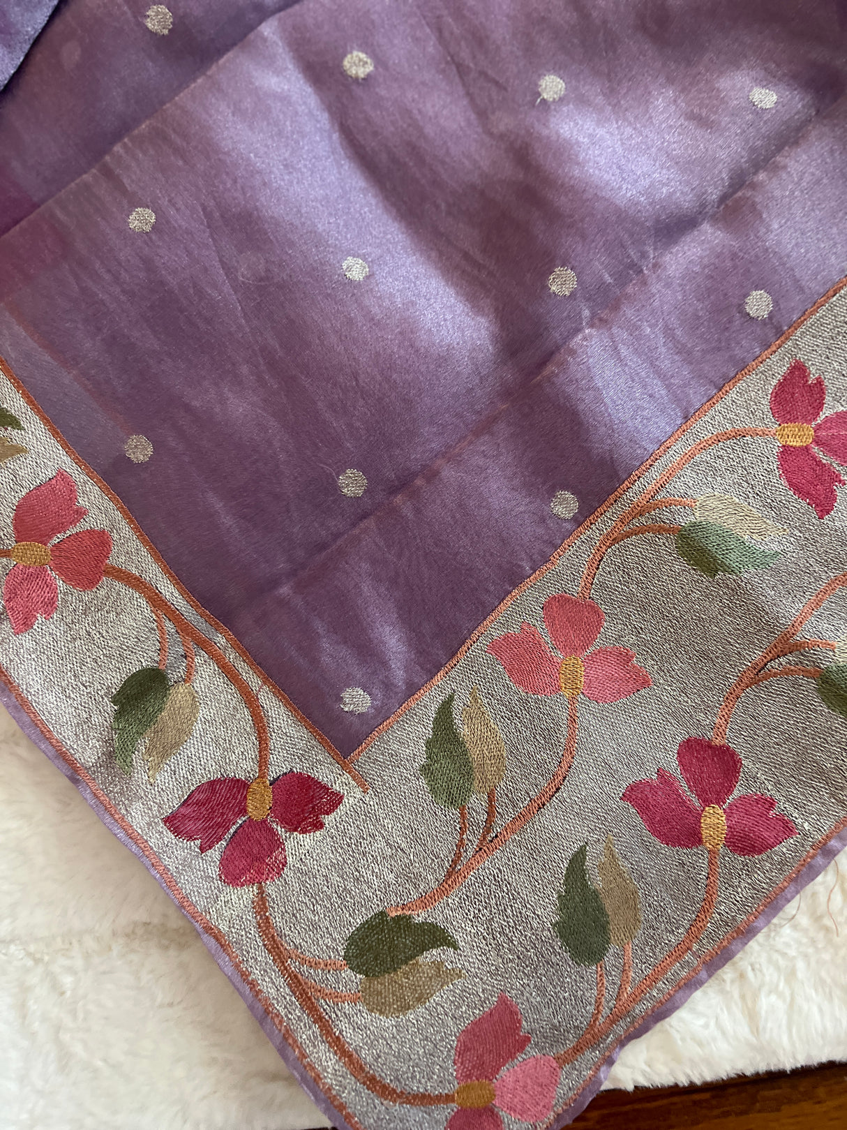 Organza silk saree with blouse