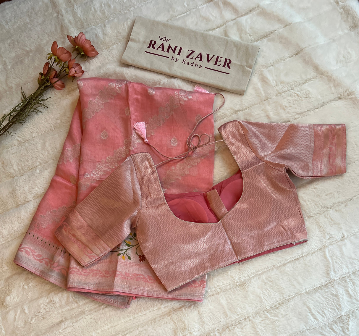  Muga saree with blouse