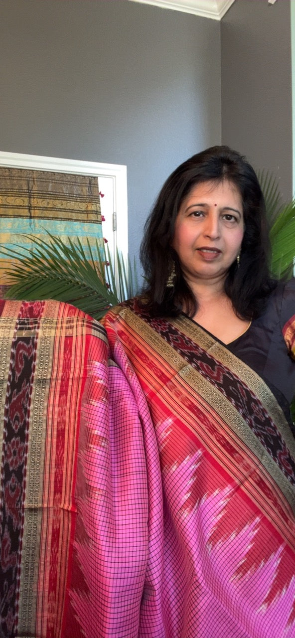 Pink Sachipar Khandua Mulberry Silk