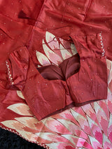  Tussar silk saree with blouse