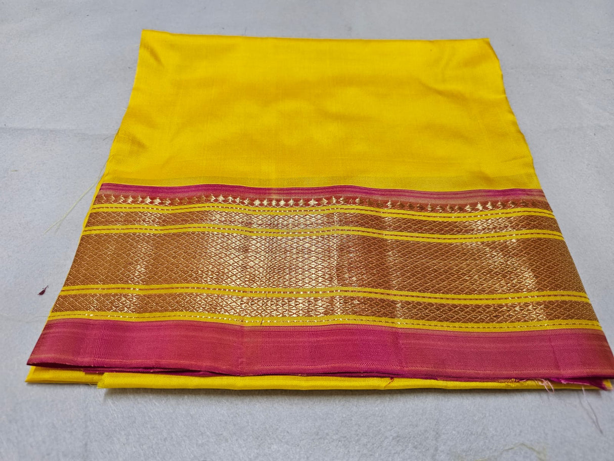 Yeola Paithani Handloom Pure Silk Nath Pallu  BLR