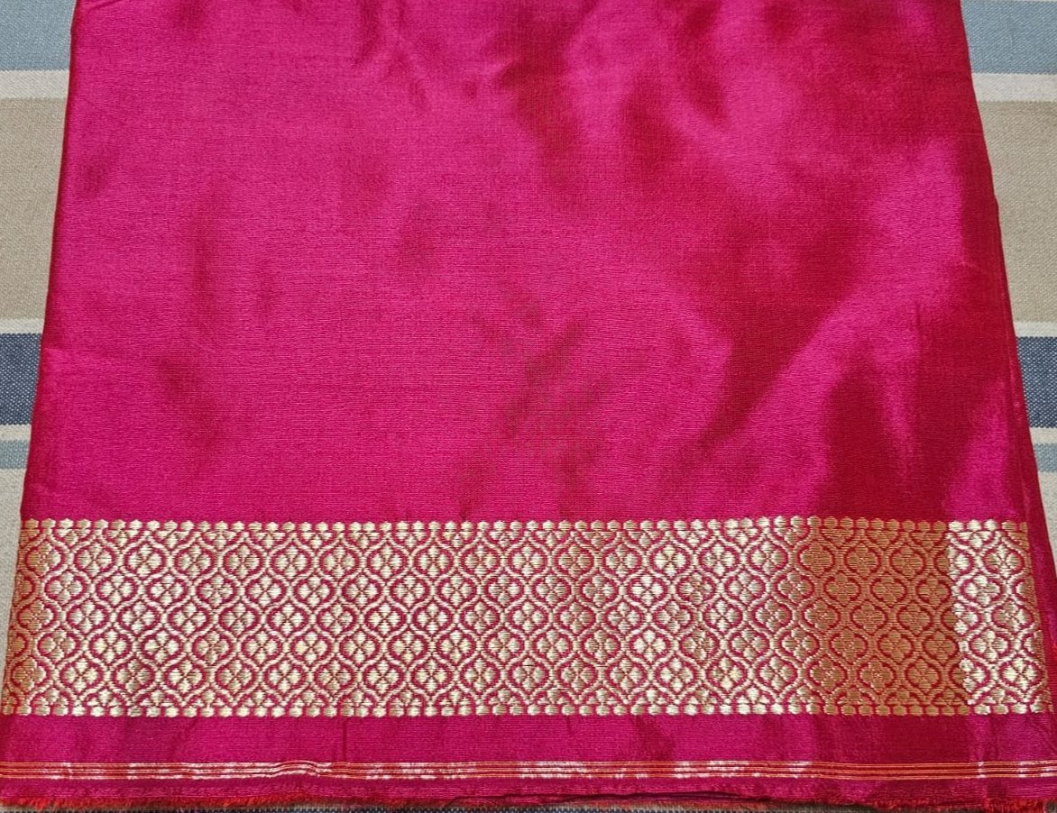 Banaras Katan Silk KADUWA Handloom Pure Silk  BLR 41