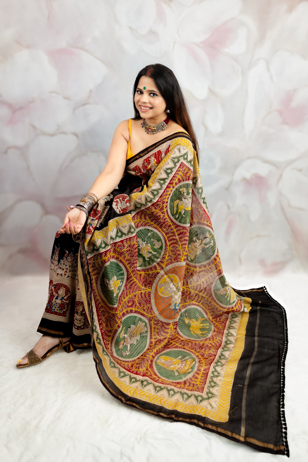 chander silk cotton saree