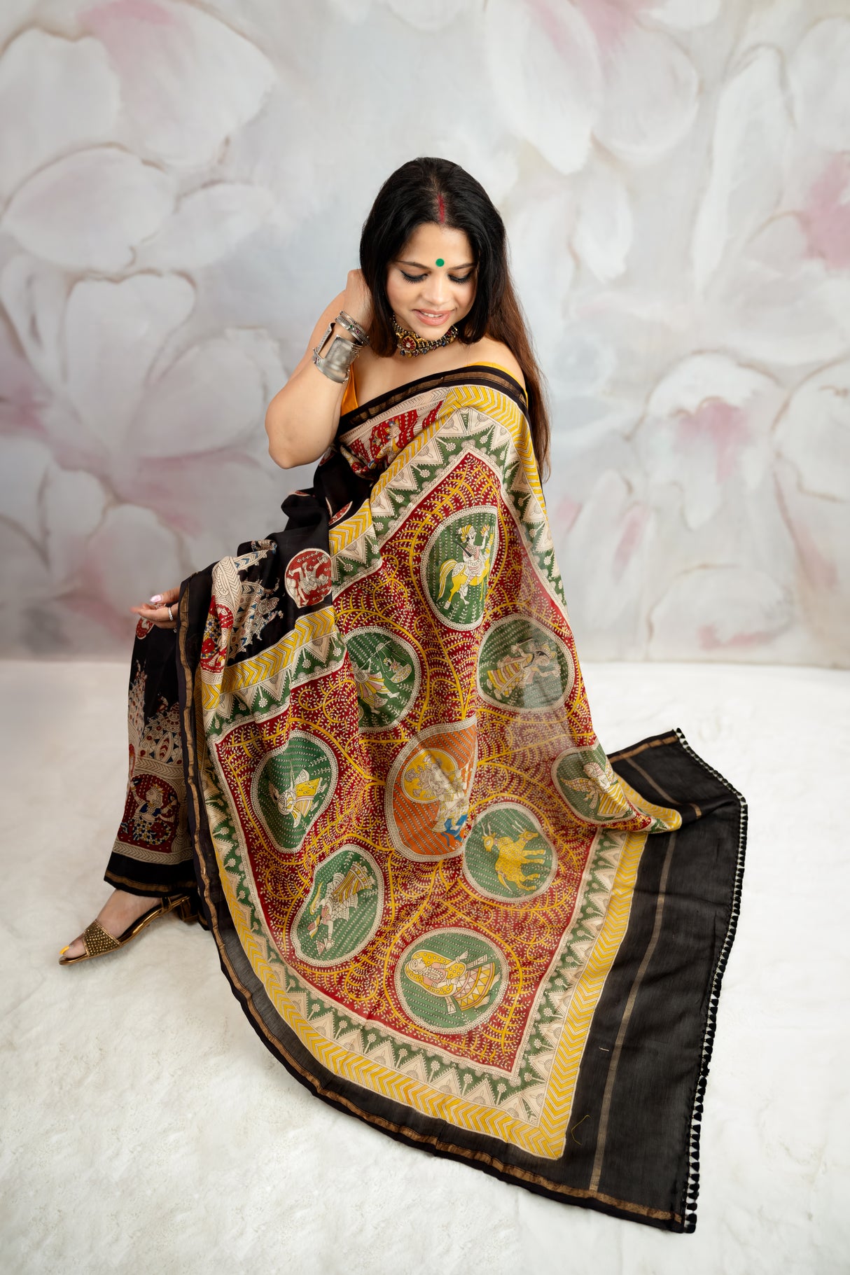 chander silk cotton saree